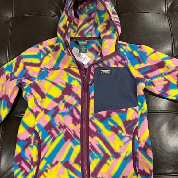 L.L. Bean Kids' Retro Mountain Classic Fleece Jacket, Print - Picture 7 of 7
